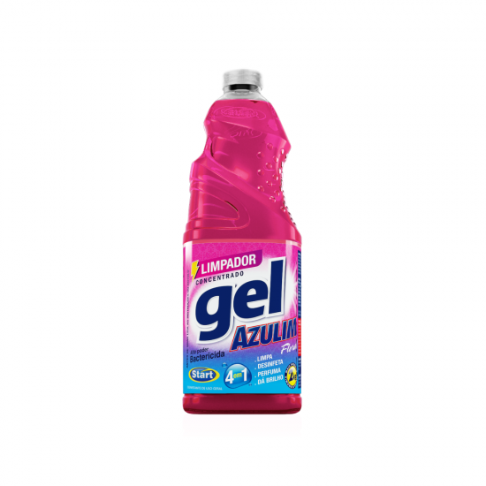 Limpador Desinfetante Concentrado Gel Azulim Floral 4 em 1 2L Limpador Desinfetante Concentrado Gel Azulim Floral 4 em 1 2L