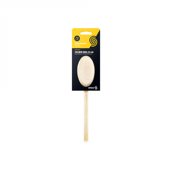 Colher Oval de Madeira Stolf 24cm Colher Oval de Madeira Stolf 24cm
