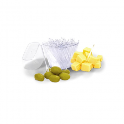 Garfo Aperitivo Cristal Strawplast com 180 unid. Garfo Aperitivo Cristal Strawplast com 180 unid.