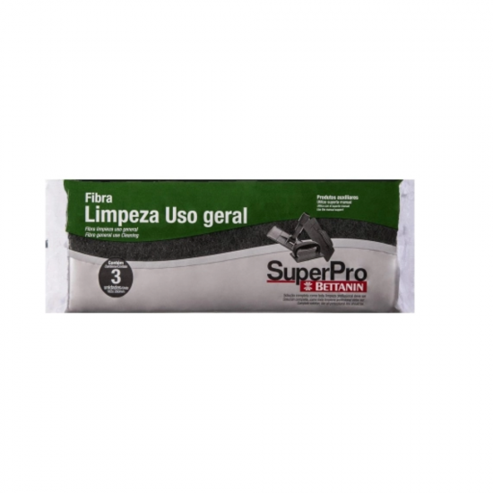 Fibra de Limpeza Geral Verde SuperPro com 3 unid. Fibra de Limpeza Geral Verde SuperPro com 3 unid.