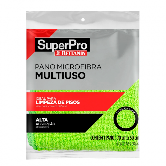Pano Microfibra 50x70cm SuperPro Verde Pano Microfibra 50x70cm SuperPro Verde