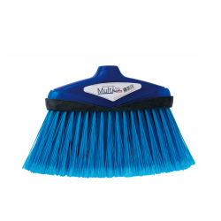 Vassoura de Nylon SuperPro Multiuso Azul - sem Cabo