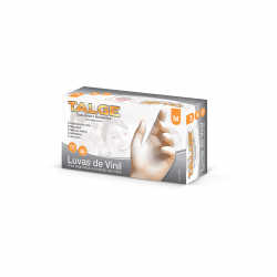 Luva Procedimento Vinil Talge com Pó com 100 unid. - Tamanho M Luva Procedimento Vinil Talge com Pó com 100 unid. - Tamanho M