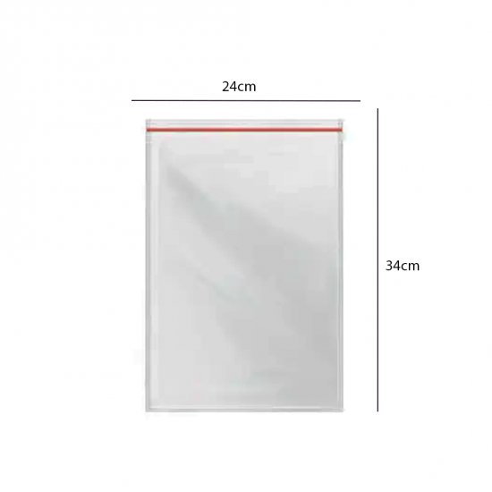 Saco Plástico ZIP n°10 Talge 24x34cm com 100 unid. Saco Plástico ZIP n°10 Talge 24x34cm com 100 unid.