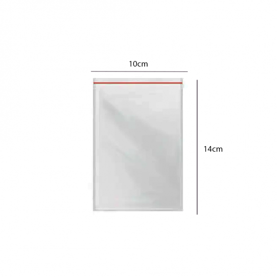 Saco Plástico ZIP n°5 Talge 10x14cm com 100 unid. Saco Plástico ZIP n°5 Talge 10x14cm com 100 unid.