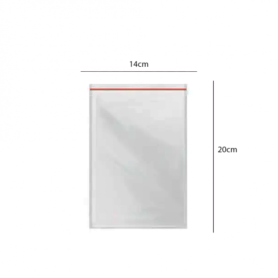 Saco Plástico ZIP n°7 Talge 14x20cm com 100 unid. Saco Plástico ZIP n°7 Talge 14x20cm com 100 unid.