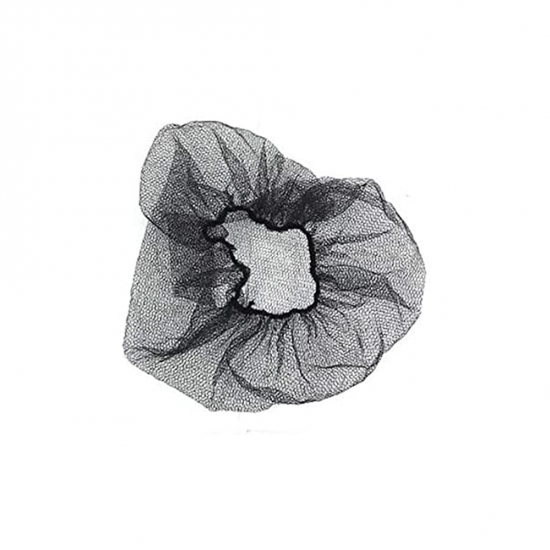 Touca Descartável de Nylon Redinha Preta Talge com 1 unid. Touca Descartável de Nylon Redinha Preta Talge com 1 unid.