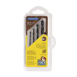 Broca para Madeira Tramontina com 4 peças