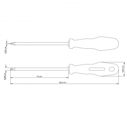 Chave Philips Tramontina 5/16x6" Amarela