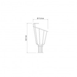 Coletor de Frutas Tramontina Pequeno s/ Cabo