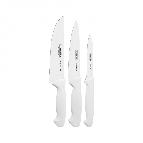 Conjunto de Facas Tramontina Premium com 3 peças Conjunto de Facas Tramontina Premium com 3 peças