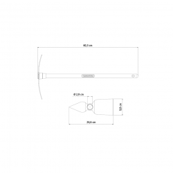 Enchadinha Sacho Tramontina com 1 Ponta Cabo Curto