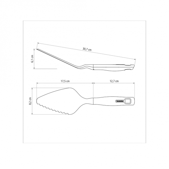 Espátula de Nylon para Bolo e Pizza Tramontina Cabo de Polipropileno Espátula de Nylon para Bolo e Pizza Tramontina Cabo de Polipropileno