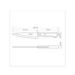 Faca de Inox 6" Tramontina Dynamic Faca de Inox 6" Tramontina Dynamic