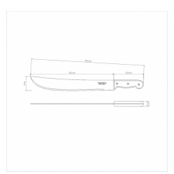 Facão para Mato 14" Tramontina com Cabo de Plástico