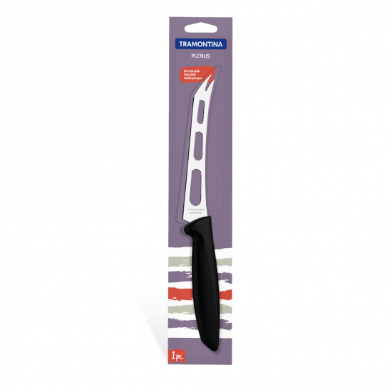 Faca para Queijo de Inox 6" Tramontina Plenus Preto Faca para Queijo de Inox 6" Tramontina Plenus Preto