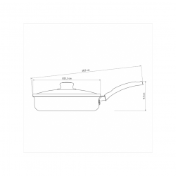 Frigideira Reta 22cm com Tampa em Alumínio Antiaderente Tramontina