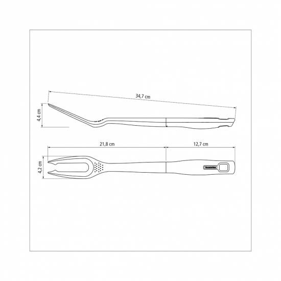 Garfo Trinchante de Nylon Tramontina com Cabo de Polipropileno Garfo Trinchante de Nylon Tramontina com Cabo de Polipropileno