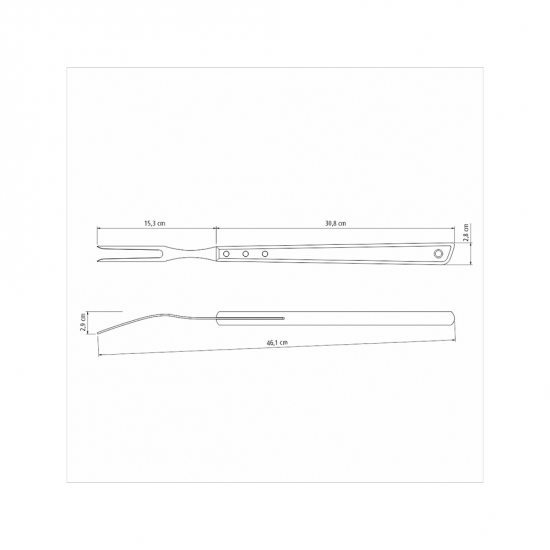 Garfo Trinchante para Churrasco de Inox Tramontina Garfo Trinchante para Churrasco de Inox Tramontina