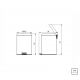 Lixeira Inox com Pedal 5L Tramontina Lixeira Inox com Pedal 5L Tramontina