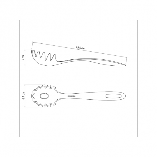 Pegador para Massa de Nylon Tramontina Ability Pegador para Massa de Nylon Tramontina Ability
