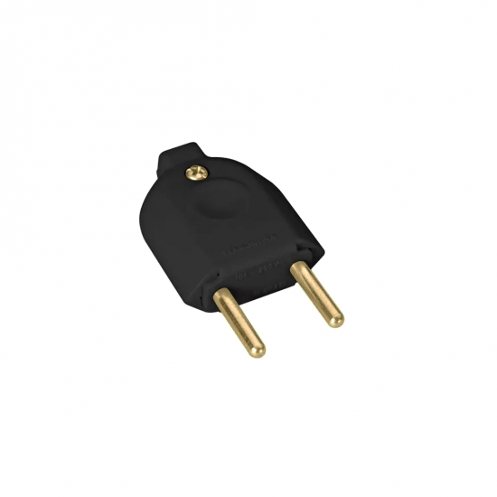 Plugue Macho 2P 10A Tramontina Branco/Preto Plugue Macho 2P 10A Tramontina Branco/Preto