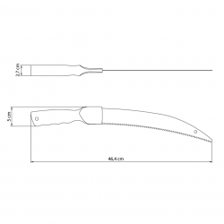 Serrote para Poda Curvo 12" Tramontina