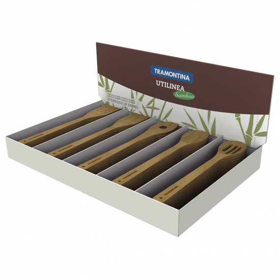 Utensílios de Bambu Tramontina - Variados Utensílios de Bambu Tramontina - Variados