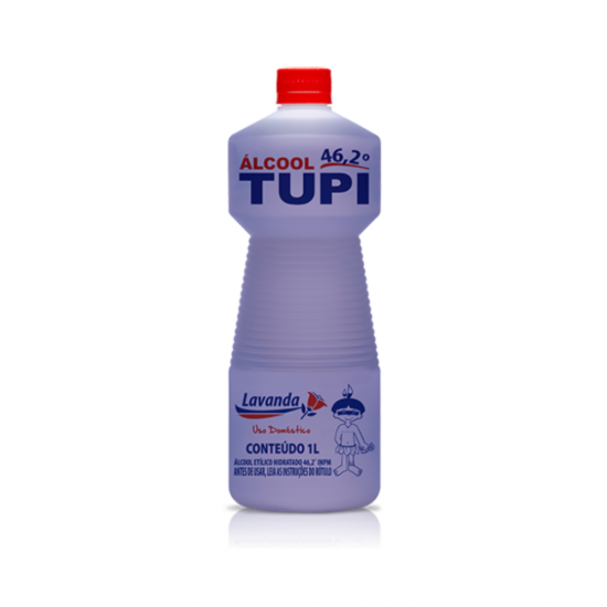 Álcool Líquido 46% Tupi 1L Lavanda Álcool Líquido 46% Tupi 1L Lavanda