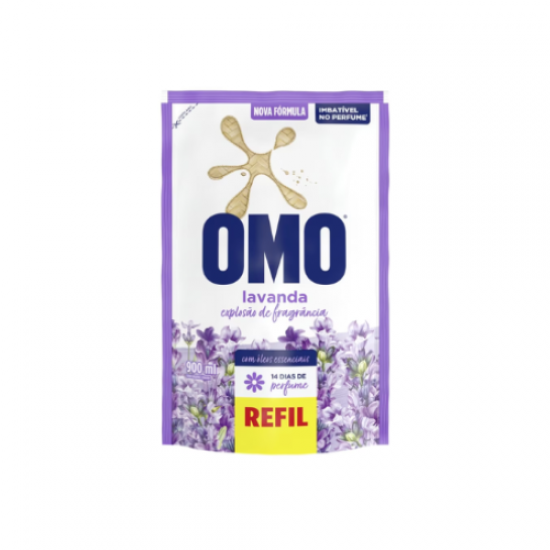 Lava Roupas Líquido Omo Lavanda 900mL Refil Lava Roupas Líquido Omo Lavanda 900mL Refil