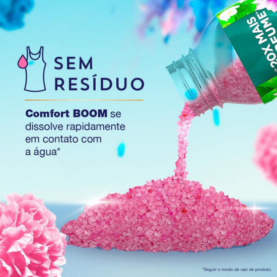 Odorizante de Roupas Comfort Boom Euforia Floral 275g Odorizante de Roupas Comfort Boom Euforia Floral 275g