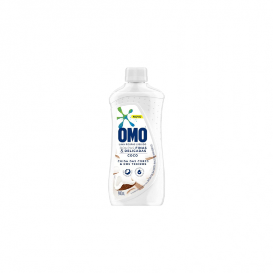Lava Roupas Líquido Omo Roupas Finas e Delicadas 900mL Coco Lava Roupas Líquido Omo Roupas Finas e Delicadas 900mL Coco