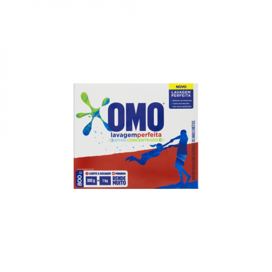 Sabão em Pó Omo Lavagem Perfeita 800g Sabão em Pó Omo Lavagem Perfeita 800g