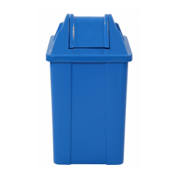 Lixeira com Tampa Basculante 100L JSN - Azul