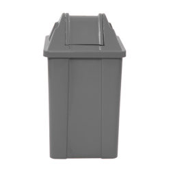 Lixeira com Tampa Basculante 100L JSN - Cinza
