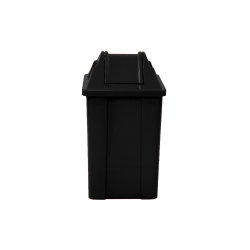Lixeira com Tampa Basculante 25L JSN Quadrada - Preto