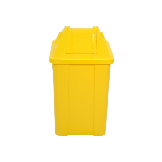 Lixeira com Tampa Basculante 60L JSN - Amarelo Lixeira com Tampa Basculante 60L JSN - Amarelo