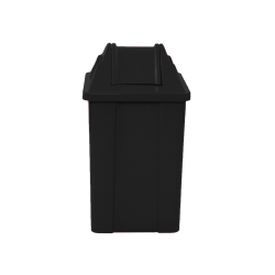 Lixeira com Tampa Basculante 60L JSN Quadrada - Preto Lixeira com Tampa Basculante 60L JSN Quadrada - Preto