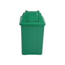 Lixeira com Tampa Basculante 60L JSN Quadrada - Verde Lixeira com Tampa Basculante 60L JSN Quadrada - Verde