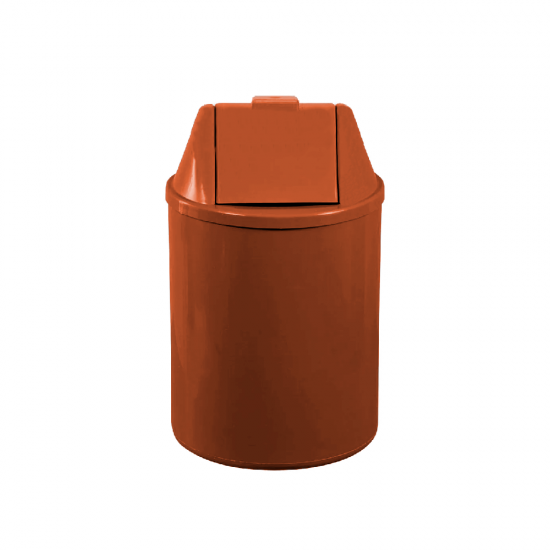 Lixeira com Tampa Basculante 12L JSN - Marrom