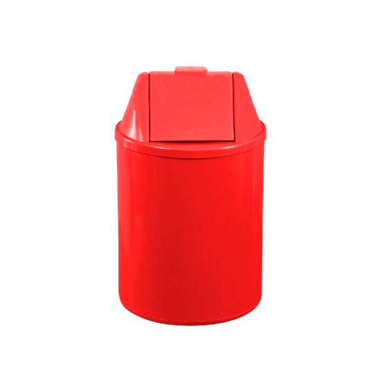 Lixeira com Tampa Basculante 12L JSN - Vermelha