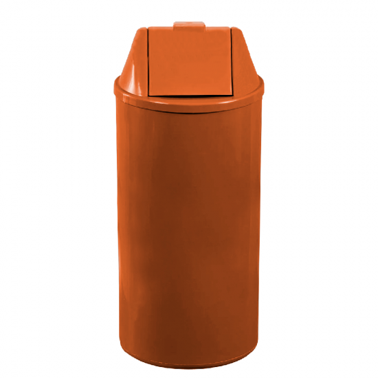 Lixeira com Tampa Basculante 22L JSN - Marrom
