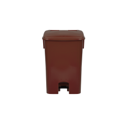 Lixeira com Pedal 100L Bralimpia - Marrom