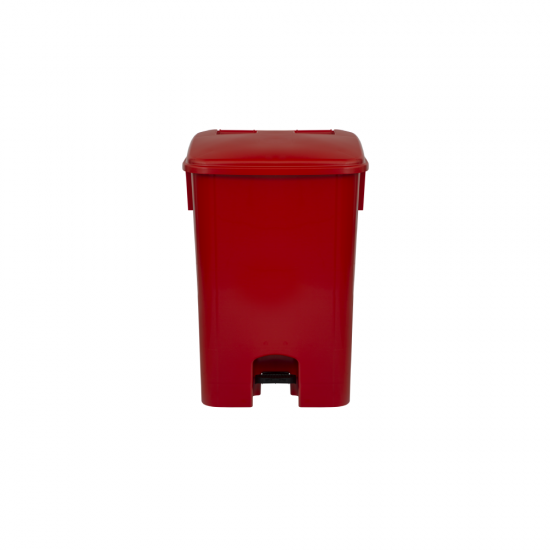 Lixeira com Pedal 100L Bralimpia - Vermelho Lixeira com Pedal 100L Bralimpia - Vermelho