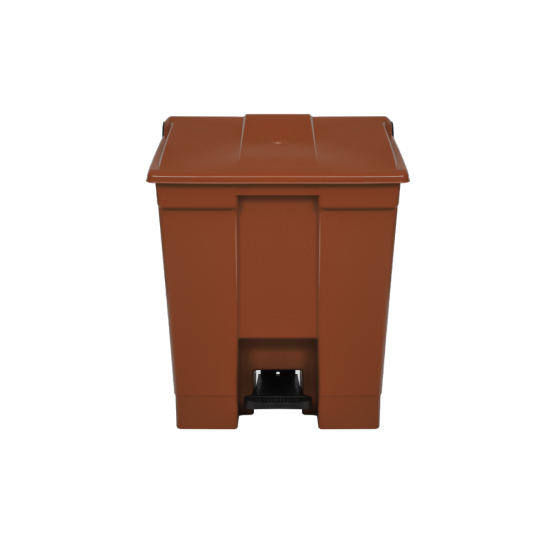 Lixeira com Pedal 60L Bralimpia - Marrom Lixeira com Pedal 60L Bralimpia - Marrom