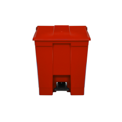 Lixeira com Pedal 60L Bralimpia - Vermelho