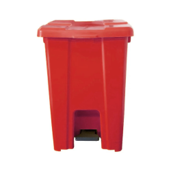 Lixeira com Pedal 60L JSN - Vermelha