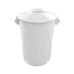 Lixeira com Tampa 100L JSN - Branca
