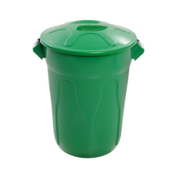 Lixeira com Tampa 100L JSN - Verde
