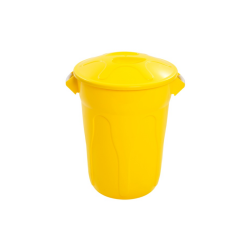 Lixeira com Tampa 20L JSN - Amarelo